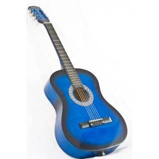 New Blue Acoustic Guitar W/ Accessories Combo Kit Beginners