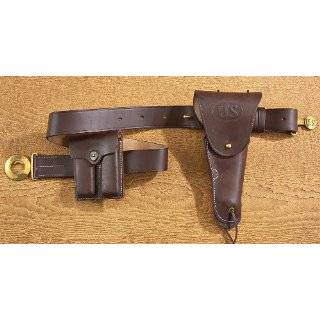  U.S. WWII .45 Brown Hip Holster Marked U.S. Everything 