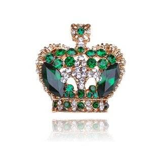   Royal Prince Queen Crown Crystal Rhinestone Pin Brooch Jewelry