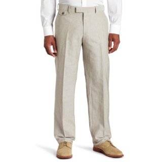 Kenneth Cole Reaction Mens Solid Rigid Waistband Flat Front Pant