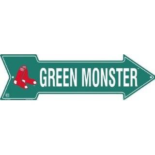 Boston Red Sox MLB Baseball Green Monster Metal Arrow Sign