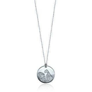 Alex Woo African Cats Sterling Silver Disc Pendant, 18
