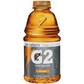 Gatorade G2 Sports Drink, Orange, Low Calorie, 32 Ounce Bottles (Pack 