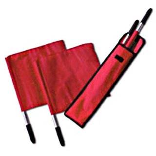 Tandem Sports Deluxe Volleyball Linesman Flags with Carrying Bag for 4 