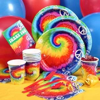    Tie Dye 17 Pull String Pinata Party Supplies Toys & Games
