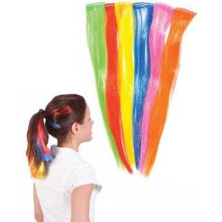  Colored Hair Extensions Clips (1 dz) Toys & Games