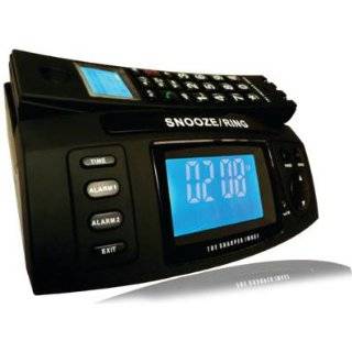Sharper Image Digital Cordless Phone with alarm clock