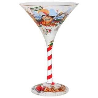    Lolita Love My Martini Glass, Santas New Hat: Kitchen & Dining