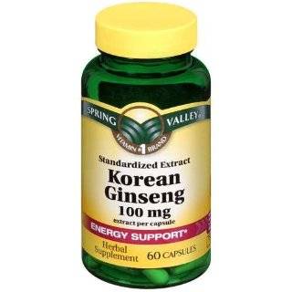 Korean Ginseng 100mg Energy Support Vitamins
