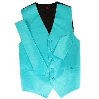  Tuxedo Vest   Turquoise Satin with Laguna Beach Windsor 